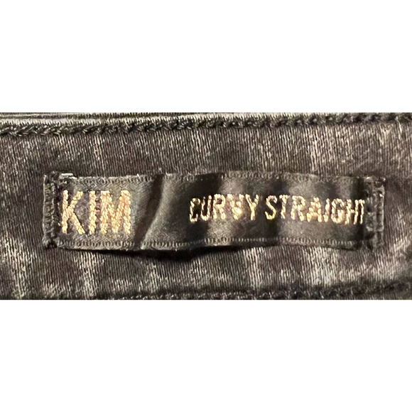 Kardashian Premium Black Jeans Kim Curvy Straight Size 2 31" Inseam x 13" Waist - Picture 4 of 6